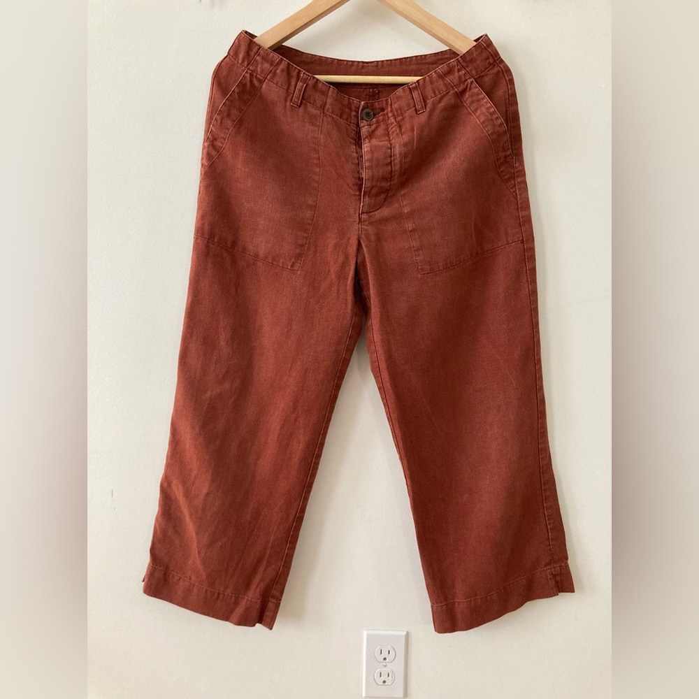 Patagonia Hemp cropped pants in rust